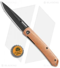 Gerber Affinity Frame Lock Knife Copper (3.7" Black) 30-001866 -Gerber Pro Knives.com Gerber Affinity FL Copper Black BHQ 120842 jr bottlecap