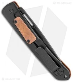 Gerber Affinity Frame Lock Knife Copper (3.7" Black) 30-001866 -Gerber Pro Knives.com Gerber Affinity FL Copper Black BHQ 120842 jr side