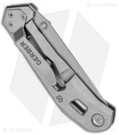 Gerber Airlift Frame Lock Knife Silver (2.8" Gray) 30-001346 6 Gerber Airlift Frame Lock Knife Silver (2.8" Gray) 30-001346 -Gerber Pro Knives.com Gerber Airlift FL Silver Gray 30 001346 BHQ 67390 jr side