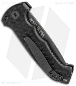 Gerber Auto 06 Tanto Automatic Knife Black G-10 (3.6" S30V Black) -Gerber Pro Knives.com Gerber Auto 06 Tanto Auto Black G 10 Black 30 001296 BHQ 51695 jr side