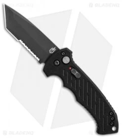 Gerber Auto 06 Tanto Automatic Knife Black G10 (3.6" S30V Black Serr)