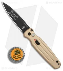 Gerber Auto Mini Covert Automatic Knife Coyote Brown (2.8" Black) 30-001396 -Gerber Pro Knives.com Gerber Auto Mini Covert Auto coyote brown black BHQ 67401 jr bottlecap