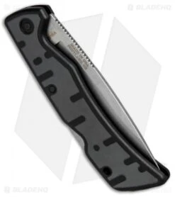 Gerber Commuter Lockback Knife Black/Gray GFN (3.1" Stonewash) 31-003136N -Gerber Pro Knives.com Gerber Commuter LB Black Gray GFN 31 003136N BHQ 48940 jr side