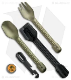 Gerber ComplEAT All-In-One Cooking & Eating Tool (Flat Sage) 31-003467 -Gerber Pro Knives.com Gerber ComplEAT All In One Cooking Eating Tool Flat Sage 31 003467N BHQ 93293 jr bottlecap