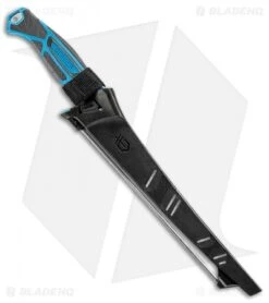 Gerber Controller 10" Fillet Fishing Knife Fixed Blade Blue (10" Satin) -Gerber Pro Knives.com Gerber Controller 10in Fillet Fishing Blue Satin BHQ 95312 jr sheath
