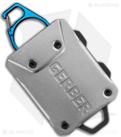 Gerber Defender Large Rail Mount Fishing Tether Gray/Blue 31-003595 1 Gerber Defender Large Rail Mount Fishing Tether Gray/Blue 31-003595