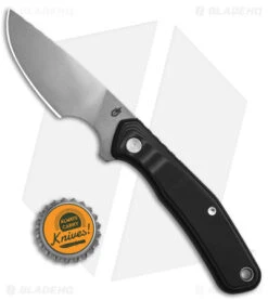 Gerber Downwind Caper Fixed Blade Knife Black (3.25" Satin) -Gerber Pro Knives.com Gerber Downwind FB DP PE Black Gray BHQ 146350 td size