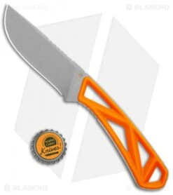 Gerber EXO-MOD Drop Point Fixed Blade Knife Orange (Stonewash) 30-001796 -Gerber Pro Knives.com Gerber EXO MOD DP Orange SW 30 001796 BHQ 105520 jr bottlecap