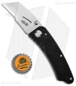 Gerber Edge Aluminum Liner Lock Utility Razor Black (2.38" Satin) -Gerber Pro Knives.com Gerber Edge Alum LL Utility Razor Black Satin BHQ 94117 jr bottlecap