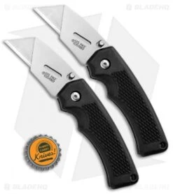 Gerber Edge TacHide 2-Pack Liner Lock Utility Razor Black (2.38" Satin) -Gerber Pro Knives.com Gerber Edge TacHide 2 Pack LL Utility Razor Black Satin BHQ 94116 jr bottlecap