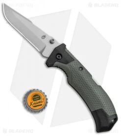 Gerber Edict Lockback Knife Green GFN (3.75" Bead Blast) 30-001300 -Gerber Pro Knives.com Gerber Edict LB Grn GFN BB 30 001300 BHQ 67396 jr bottlecap 2