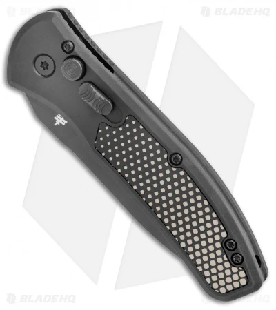 Gerber Empower Automatic Knife Black Armor Grip Serrated (3.25" Black) 30-001636 2 Gerber Empower Automatic Knife Black Armor Grip Serrated (3.25" Black) 30-001636 - Image 2