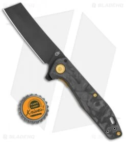 Gerber Fastball Exclusive Knife Cleaver Marbled CF (3" Black 20CV) -Gerber Pro Knives.com Gerber Fastball Exclusive Cleaver Marbled CF G 10 Black BHQ 118376 jr bottlecap