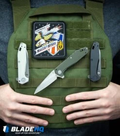 Gerber Fastball Liner Lock Flipper Knife Flat Sage (3" Stonewash) 30-001610 -Gerber Pro Knives.com Gerber Fastball Liner Lock Flipper Knife Flat Sage Stonewash 30 001610 BHQ 94211 kp tac vest web