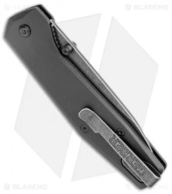 Gerber Fuse Liner Lock Knife Black GFN (3.4" SW) 30-001874 -Gerber Pro Knives.com Gerber Fuse LL Flat Black GFN BlackSW BHQ 120891 jr side