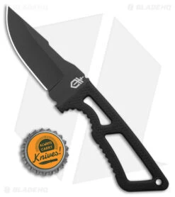Gerber Ghostrike Fixed Blade Knife Black (3.25" Black) 30-001005 -Gerber Pro Knives.com Gerber Ghostrike Fixed Blade Black Black BHQ 23922 jr bottlecap