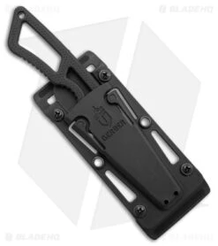 Gerber Ghostrike Fixed Blade Knife Black (3.25" Black) 30-001005 -Gerber Pro Knives.com Gerber Ghostrike Fixed Blade Black Black BHQ 23922 jr sheath