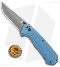 Gerber Haul A/O Spring Assisted Knife Blue GFN (3.1" Gray) 30-001397 -Gerber Pro Knives.com Gerber Haul AO SA Blue GFN 30 001397 BHQ 67397 jr bottlecap 1