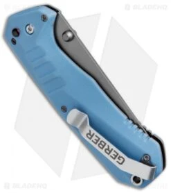 Gerber Haul A/O Spring Assisted Knife Blue GFN (3.1" Gray) 30-001397 -Gerber Pro Knives.com Gerber Haul AO SA Blue GFN 30 001397 BHQ 67397 jr side