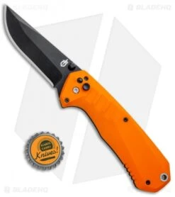 Gerber Haul A/O Spring Assisted Knife Orange GFN (3.1" Black) 30-001398 -Gerber Pro Knives.com Gerber Haul AO SA Orange GFN Black 30 001398 BHQ 67398 jr bottlecap
