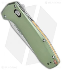 Best Seller -Gerber Pro Knives.com Gerber Highbrow Assisted Opening Green Aluminum Satin BHQ 105480 jr spine