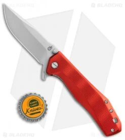 Gerber Index Liner Lock Knife Red Aluminum (3.3" Satin) 30-001355 -Gerber Pro Knives.com Gerber Index red aluminum satin 30 001355 BHQ 67399 er size