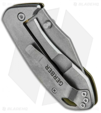 Gerber Kettlebell Frame Lock Knife Sage Green Al (2.5" Stonewash) 30-001521 3 Gerber Kettlebell Frame Lock Knife Sage Green Al (2.5" Stonewash) 30-001521 - Image 3