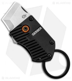 Gerber Key Note Compact Key Chain Knife Black Aluminum (1" Satin)