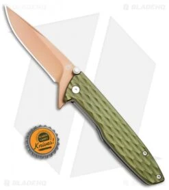 Gerber One-Flip Liner Lock Knife Green (3.2" Bronze) 30-001353 -Gerber Pro Knives.com Gerber One Flip LL Green Bronze 30 001353 BHQ 67404 jr bottlecap 2