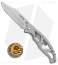 Gerber Paraframe I Frame Lock Knife (3" Bead Blast) 08444 -Gerber Pro Knives.com Gerber Paraframe I bb BHQ 16538 er bottlecap