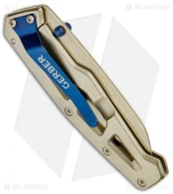 Gerber Paralite Frame Lock Knife Champagne (3" Champagne) 30-001345 -Gerber Pro Knives.com Gerber Paralite FL Champagne 30 001345 BHQ 67407 jr side 2