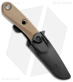 Gerber Principle Fixed Blade Knife Brown Rubber (3" Stonewash 420HC) 30-001657 -Gerber Pro Knives.com Gerber Principle Brown Rubber SW 30 001657 BHQ 105505 jr sheath