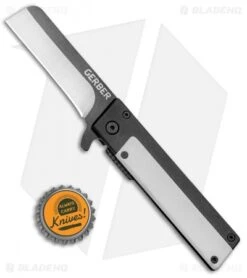 Gerber Quadrant Flipper Frame Lock Knife White G-10 (Two-Tone) -Gerber Pro Knives.com Gerber Quadrant Flipper FL White G 10 TT BHQ 94209 jr bottlecap