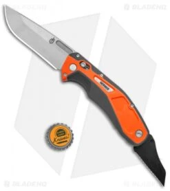 Gerber Randy Newberg DTS Pivot Lock Knife Gray/Orange Rubber (3.8" SW) -Gerber Pro Knives.com Gerber Randy Newberg DTS Gray Orange Rubber 30 001761 BHQ 105530 jr bottlecap