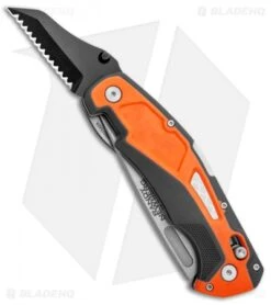 Gerber Randy Newberg DTS Pivot Lock Knife Gray/Orange Rubber (3.8" SW) -Gerber Pro Knives.com Gerber Randy Newberg DTS Gray Orange Rubber 30 001761 BHQ 105530 jr knife 2