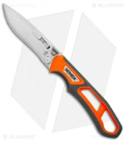 Gerber Randy Newberg EBS Fixed Blade Knife Gray/Orange Rubber (Satin) 13 Gerber Randy Newberg EBS Fixed Blade Knife Gray/Orange Rubber (Satin) -Gerber Pro Knives.com Gerber Randy Newberg EBS Gray Orange Rubber 30 001762 BHQ 105529 jr blade 2