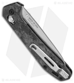 Gerber Savvy Pivot Lock Knife Carbon Fiber (3.5" Stonewash 20CV) 30-001846 -Gerber Pro Knives.com Gerber Savvy Folding Urban CF Aluminum SW BHQ 143219 jr side