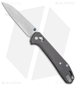 Gerber Savvy Pivot Lock Knife Gray Aluminum (3.5" Stonewash 20CV) 30-001844