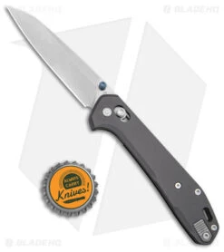 Gerber Savvy Pivot Lock Knife Gray Aluminum (3.5" Stonewash 20CV) 30-001844 7 Gerber Savvy Pivot Lock Knife Gray Aluminum (3.5" Stonewash 20CV) 30-001844 -Gerber Pro Knives.com Gerber Savvy Folding Urban Gray Aluminum SW BHQ 143217 jr bottlecap