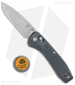 Gerber Sedulo Pivot Lock Knife Gray FRN (3.4" Stonewash) 30-001707 -Gerber Pro Knives.com Gerber Sedulo Pivot Lock Gray FRN SW BHQ 143212 jr bottlecap