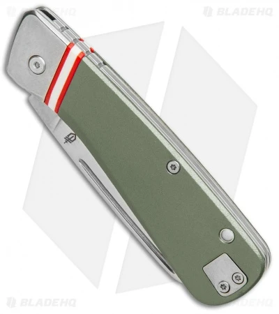 Gerber Straightlace Sheepsfoot Slip Joint Knife OD Green (2.9" Satin) 2 Gerber Straightlace Sheepsfoot Slip Joint Knife OD Green (2.9" Satin) - Image 2