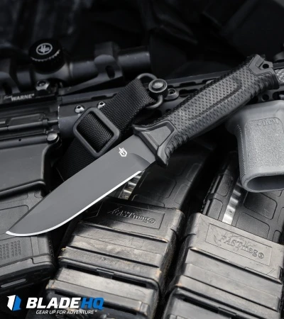 Gerber StrongArm Fixed Blade Knife Black (4.8" Black) 30-001038 3 Gerber StrongArm Fixed Blade Knife Black (4.8" Black) 30-001038 - Image 3