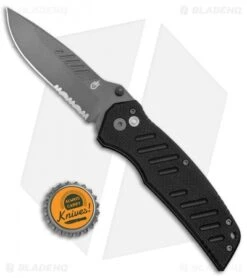 Gerber Swagger Assisted Opening Knife (3" Gray Serr) -Gerber Pro Knives.com Gerber Swagger A O Gray Serr BHQ 105196 jr bottlecap