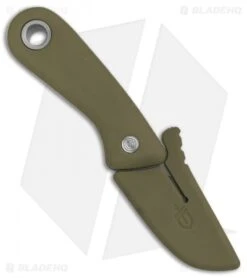 Gerber Vertebrae Fixed Blade Knife Sage Green (2.4" Stonewash) 30-001500 -Gerber Pro Knives.com Gerber Vertabrae Sage Green SW BHQ 81309 er sheath