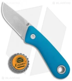 Gerber Vertebrae Fixed Blade Knife Cyan Blue (2.4" Satin) 30-001499 7 Gerber Vertebrae Fixed Blade Knife Cyan Blue (2.4" Satin) 30-001499 -Gerber Pro Knives.com Gerber Vertebrae Cyan Blue Satin BHQ 81308 er bottlecap