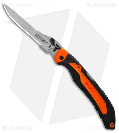 Gerber Vital Big Game Manual Folding Knife Orange ABS (3" Satin) G3053 1 Gerber Vital Big Game Manual Folding Knife Orange ABS (3" Satin) G3053