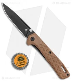 Gerber Zilch Linerlock Knife Coyote Brown FRN (3.1" Black) 30-001880 7 Gerber Zilch Linerlock Knife Coyote Brown FRN (3.1" Black) 30-001880 -Gerber Pro Knives.com Gerber Zilch LL Coyote GFN Black BHQ 120836 jr bottlecap