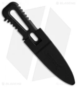 Gerber River Shorty Fixed Blade Dive Knife Black (3" Serr) 30-000967N -Gerber Pro Knives.com gerber 30 000967n river shorty black sheath