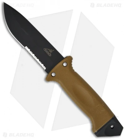 Gerber LMF II Infantry Fixed Blade Combat Knife Brown (4.84" Black Serr) 1463 1 Gerber LMF II Infantry Fixed Blade Combat Knife Brown (4.84" Black Serr) 1463