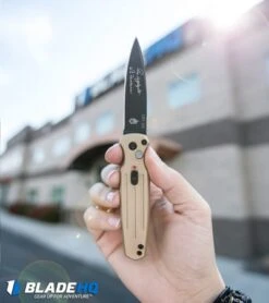 Gerber Auto Mini Covert Automatic Knife Coyote Brown (2.8" Black) 30-001396 -Gerber Pro Knives.com gerber mini covert coyote 30 001396 BHQ 67401 dl